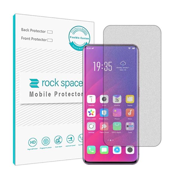 گلس اوپو Find X مدل نانو هیدروژل مات برند راک اسپیس کد 2187S