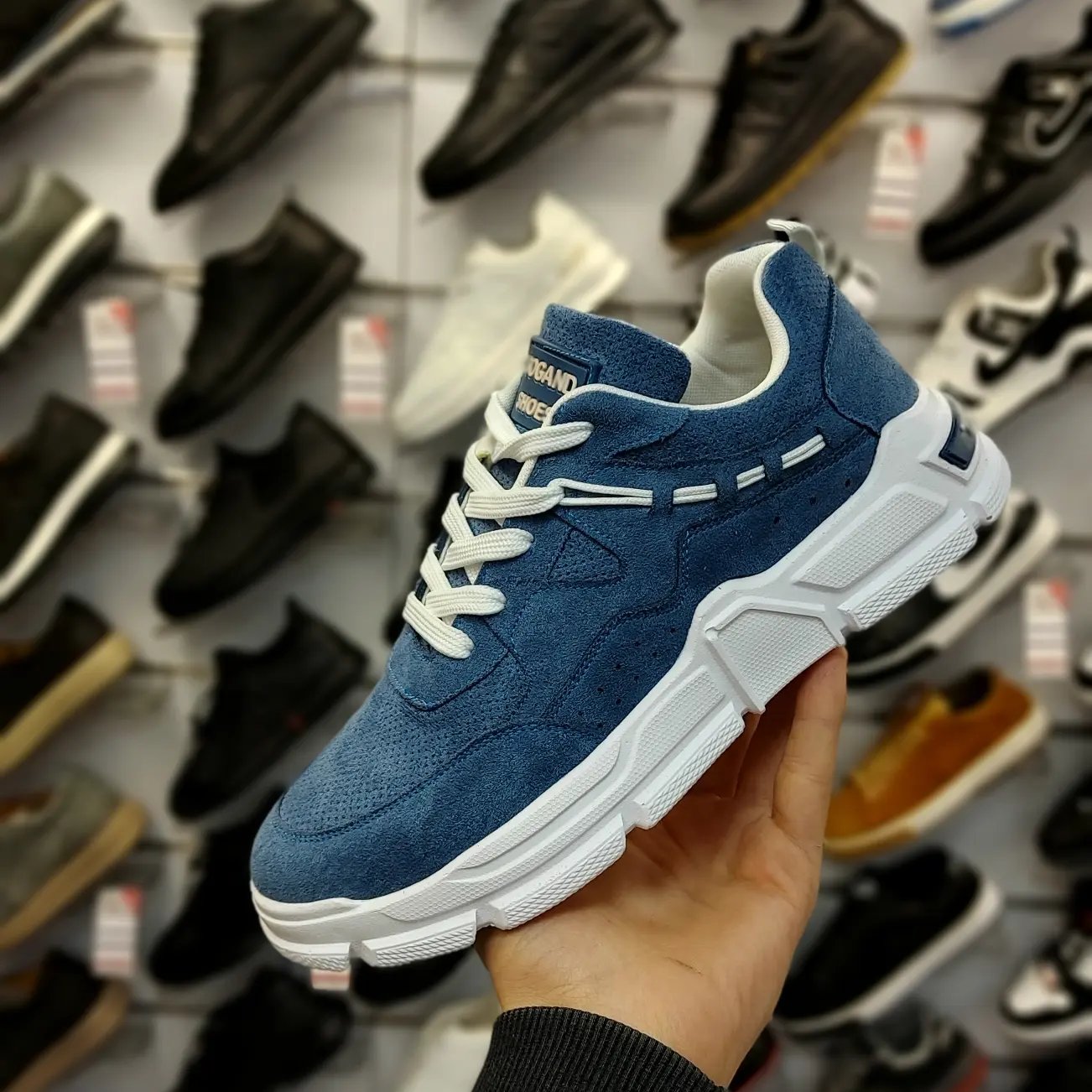 کتونی کلاسیک اسکیچرز  لژدا ر دررنگ آبی ست زنانه_مردانه 