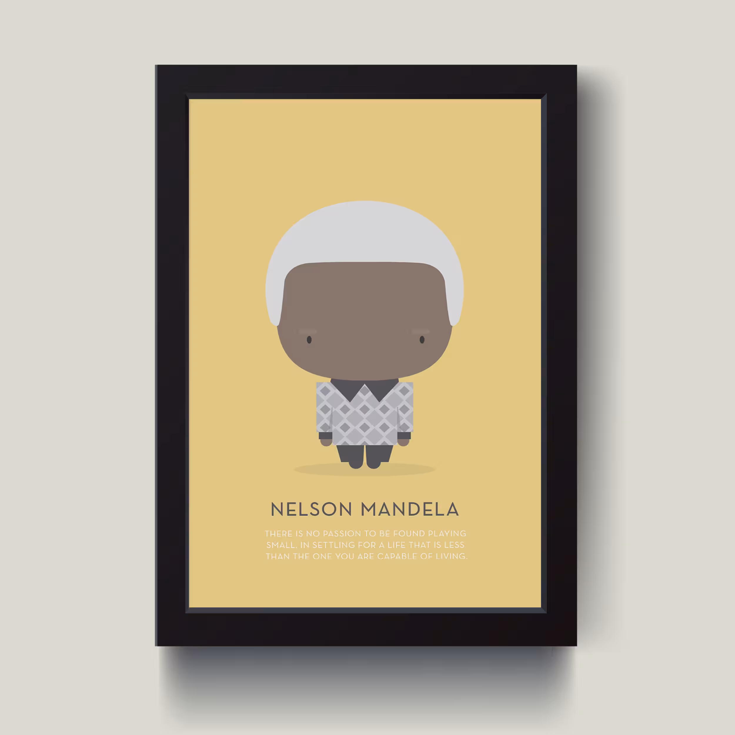تابلو مدل نلسون ماندلا Nelson Mandela کد S3020-b
