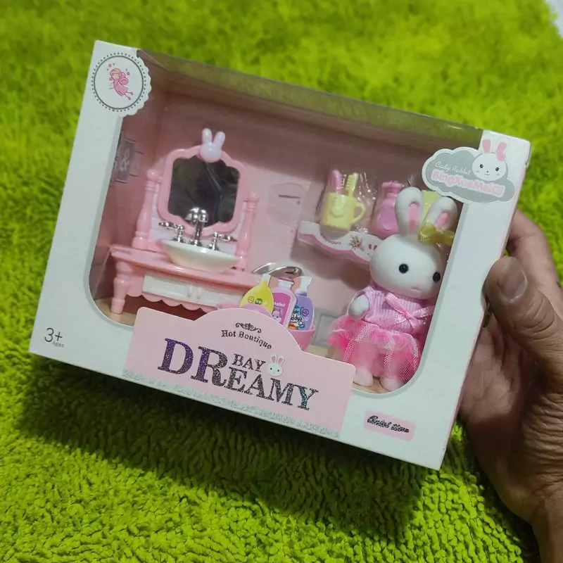 اسباب بازی خونه ی خرگوشی وان حمام و سرویس بهداشتی و...