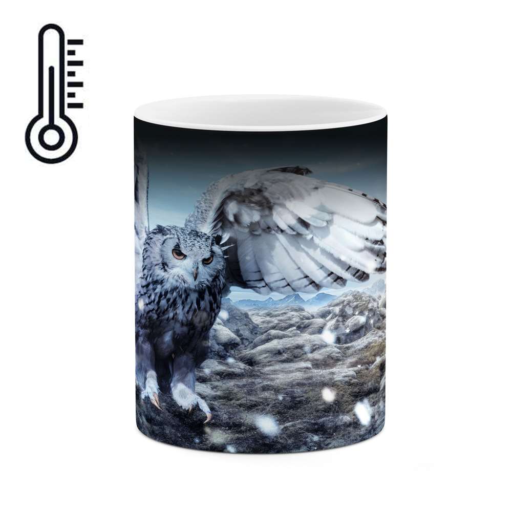 ماگ حرارتی طرح جغد مدل mgph10934