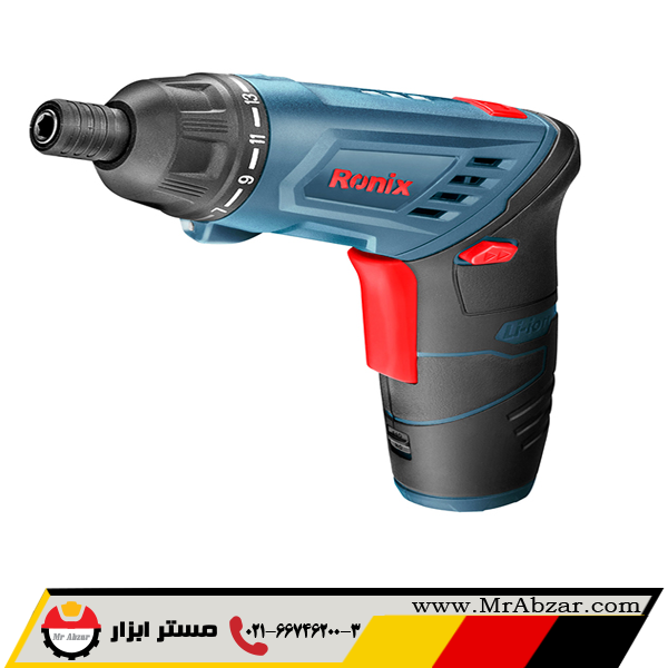 دریل پیچ گوشتی شارژی تاشو 3.6 ولت لیتیوم رونیکس 8530