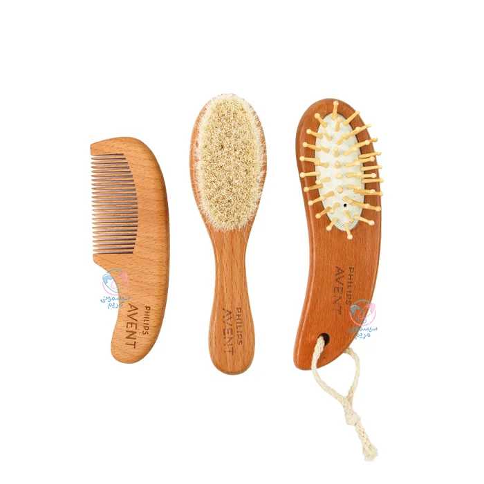 شانه و برس سه تیکه سر بیضی فیلیپس اونت Philips Avent