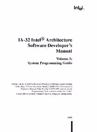 خرید و دانلود نسخه کامل کتاب IA-32 Intel® Architecture Software Developer’s Manual. Volume 3: System Programming Guide