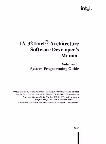 خرید و دانلود نسخه کامل کتاب IA-32 Intel® Architecture Software Developer’s Manual. Volume 3: System Programming Guide