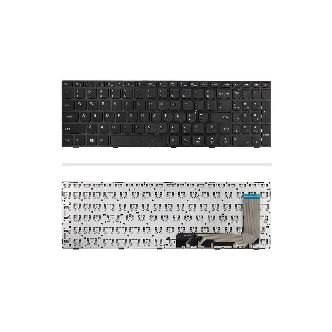 کیبورد لپتاپ لنوو IdeaPad 110-15ISK (با فریم | با دکمه پاور) ®
