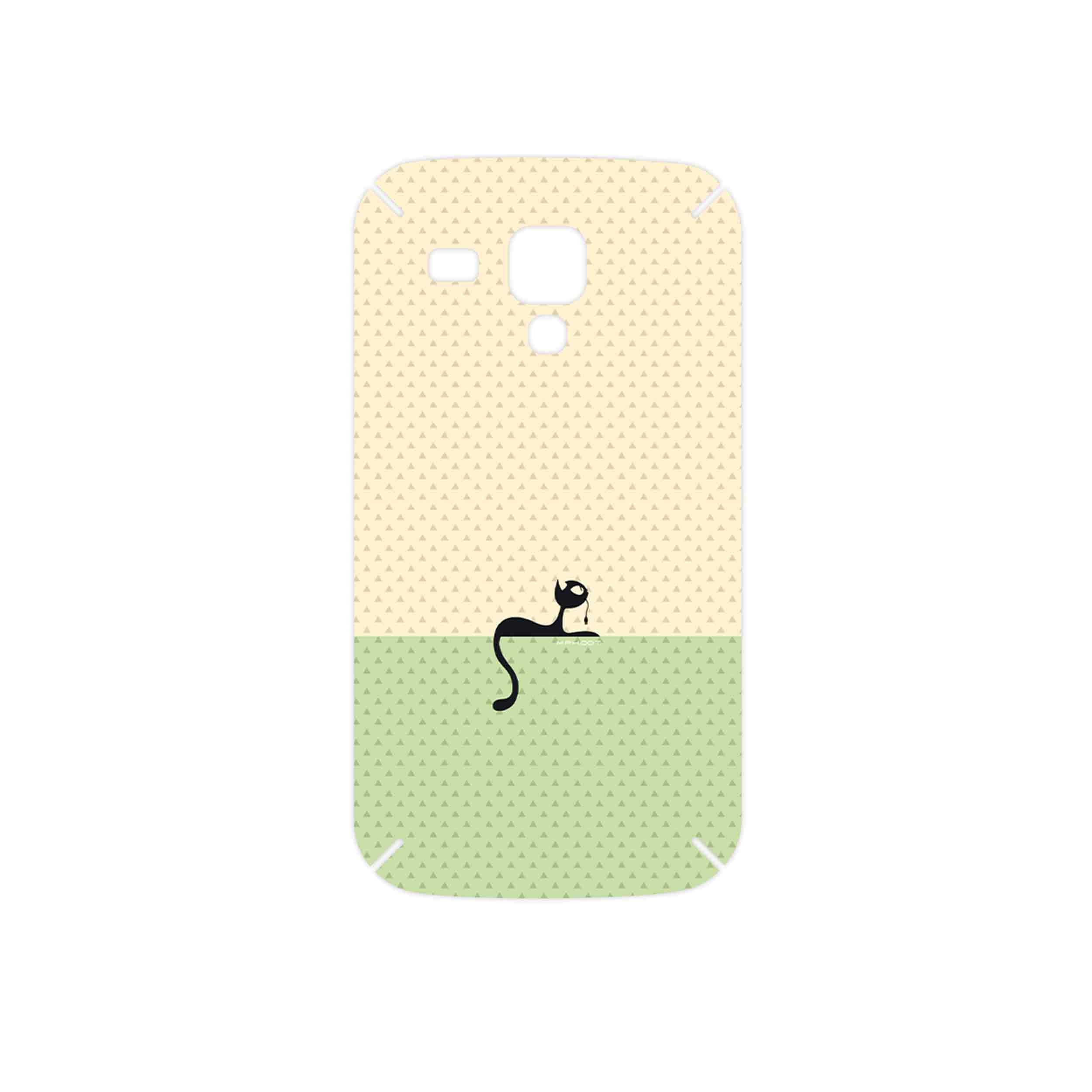 برچسب پوششی ماهوت مدل Minimal Internet Cat Icon مناسب برای گوشی موبایل سامسونگ Galaxy S Duos GT S7562