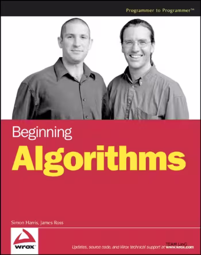 خرید و دانلود نسخه کامل کتاب Beginning Algorithms (Wrox Beginning Guides)