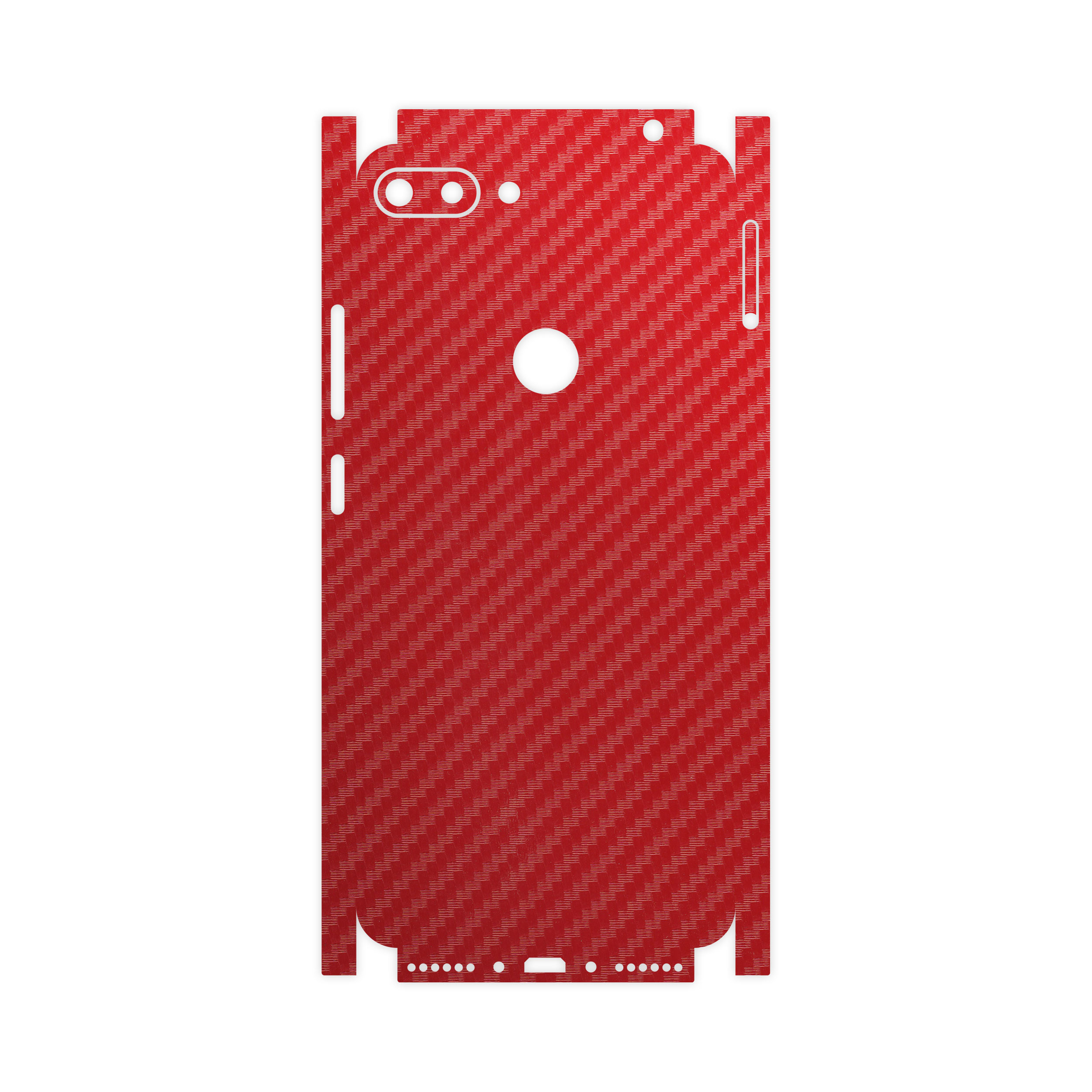 برچسب پوششی ماهوت مدل Red-Fiber-FullSkin مناسب برای گوشی موبایل جی پلاس T10