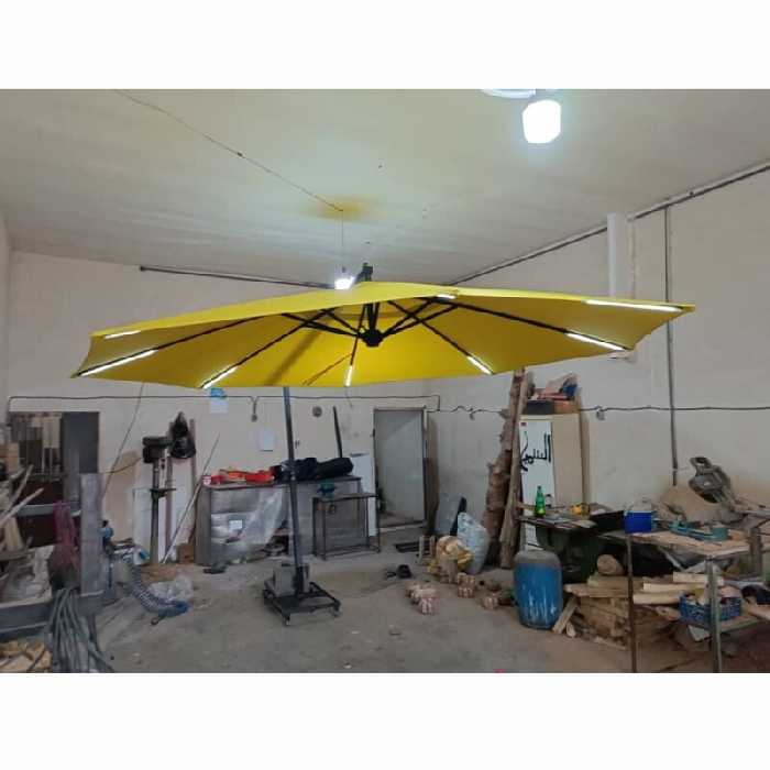 چتر پایه کنار پارچه نانو چرخدار  4 متری ارتفاع 240سانتی متر