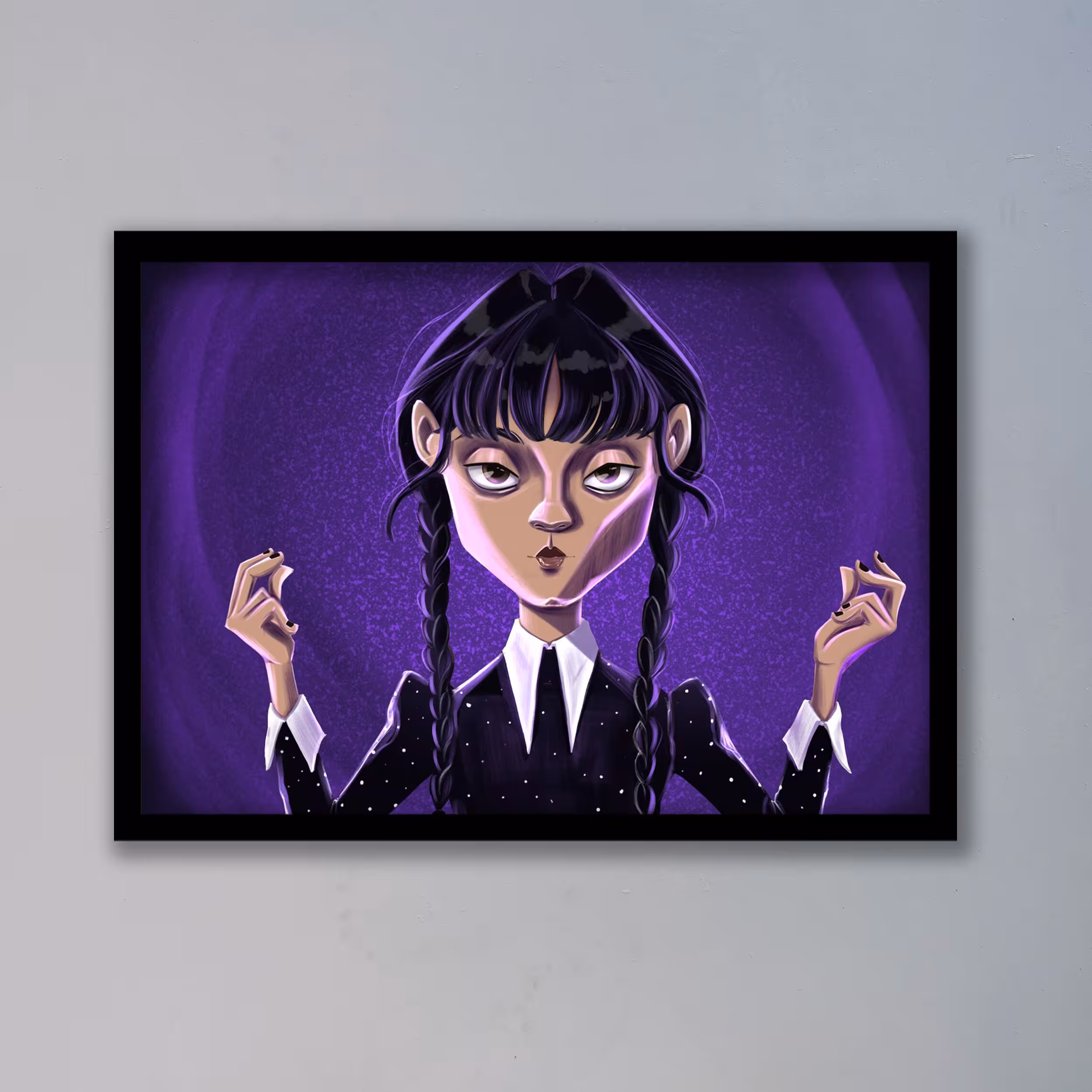 تابلو مدل ونزدی آدامز Wednesday Addams کد LAG10145