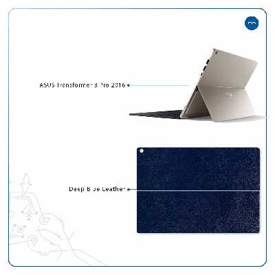 برچسب پوششی ماهوت مدل Deep-Blue-Leather مناسب برای تبلت ایسوس Transformer 3 Pro 2016