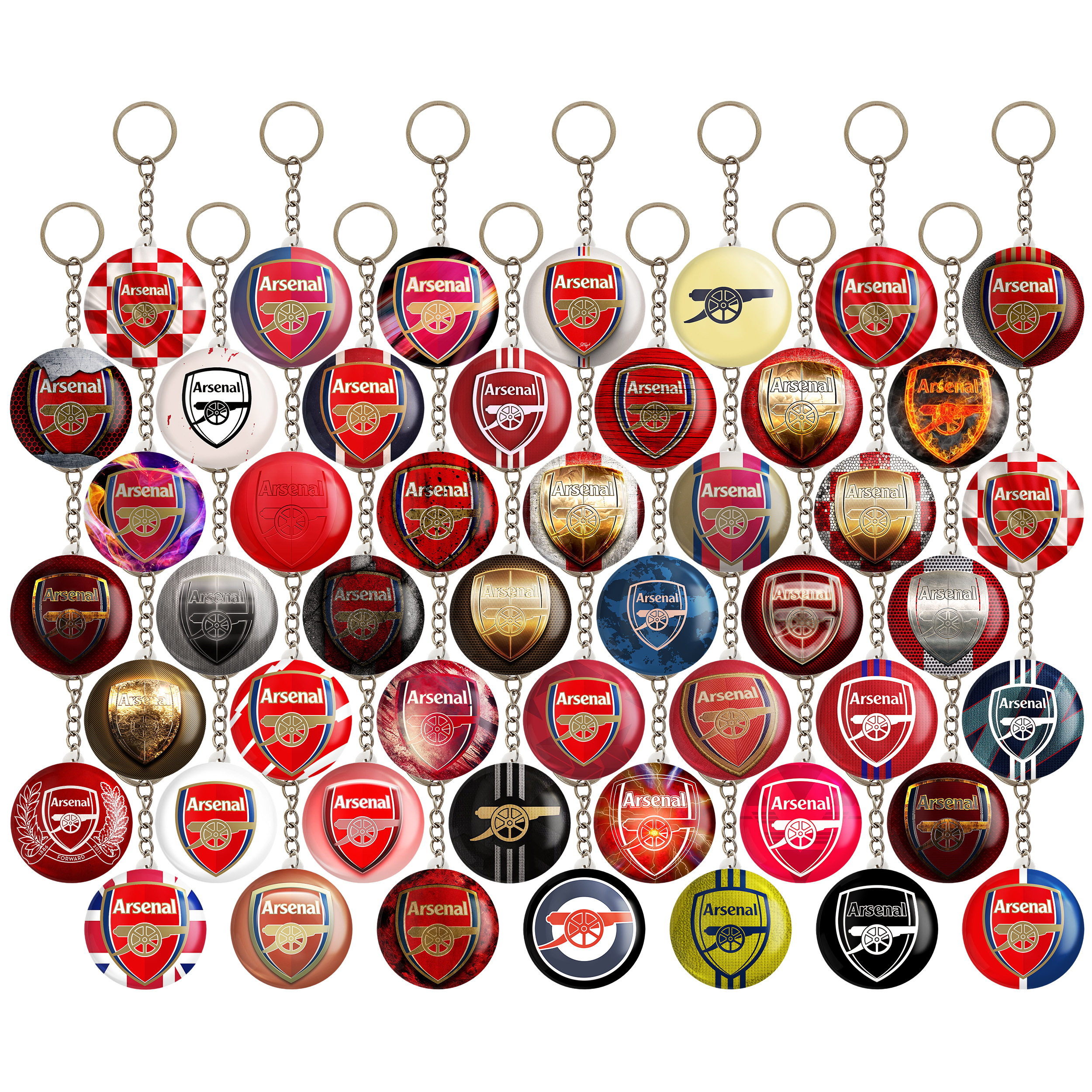 جاکلیدی خندالو مدل باشگاه آرسنال کد 124 مجموعه 49 عددی