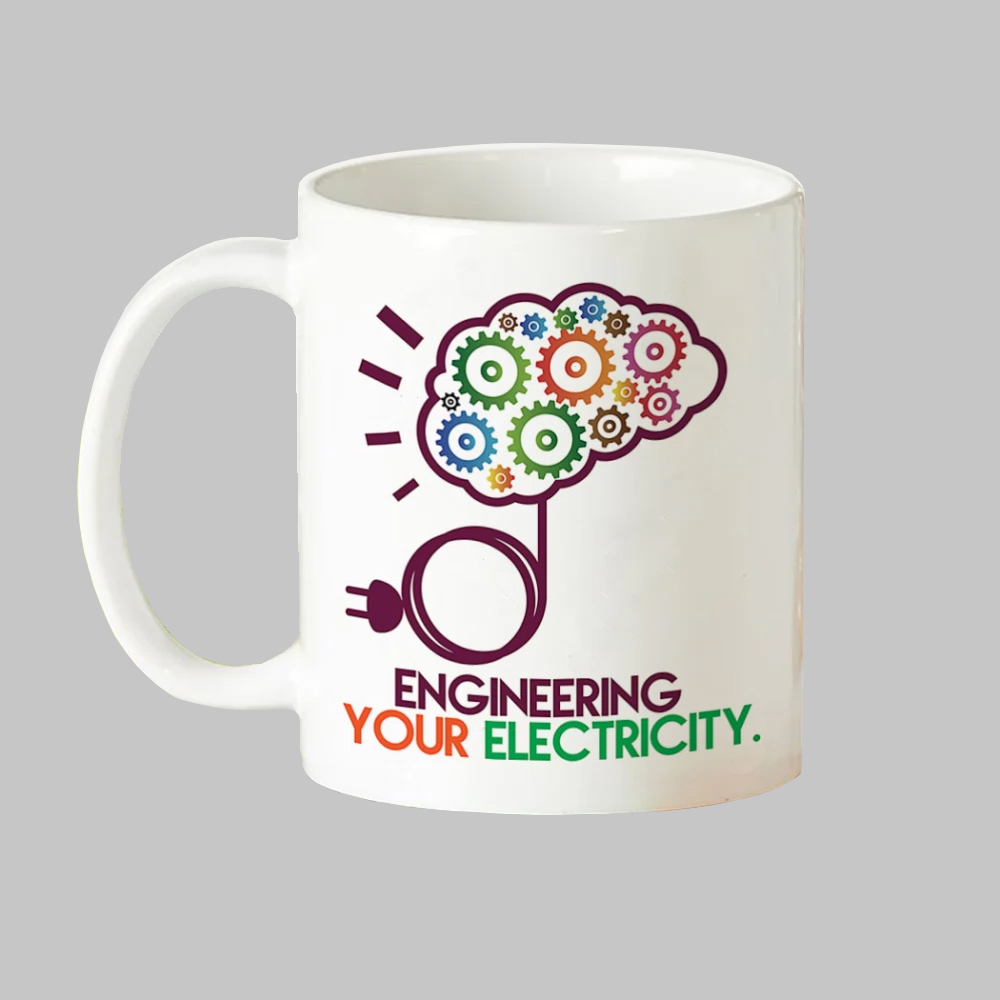 ماگ طرح دانشجو مهندسی برق