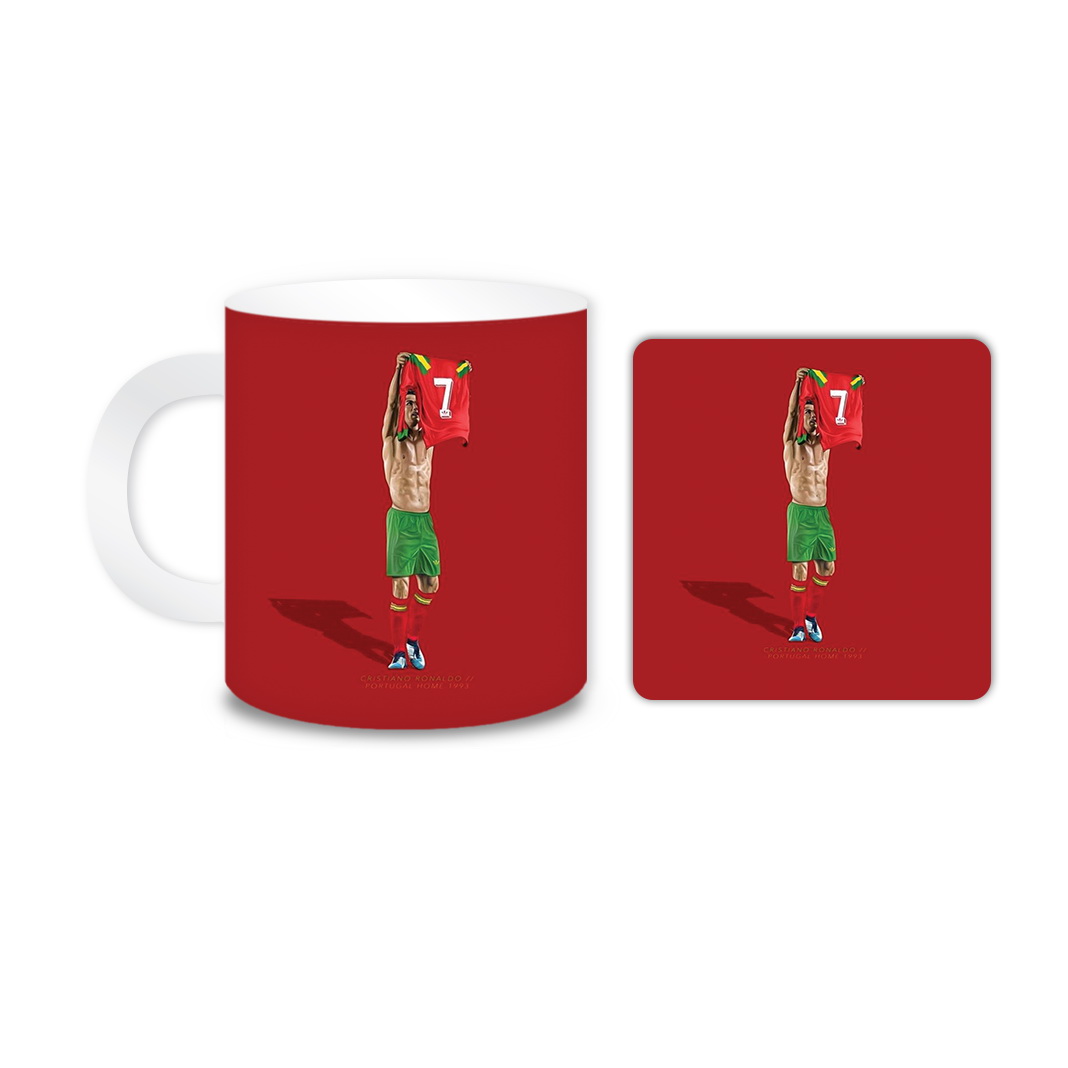 ماگ مدل ورزشی کد 355 به همراه زیر لیوانی