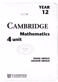 خرید و دانلود نسخه کامل کتاب Cambridge mathematics 4 unit mathematics year 12