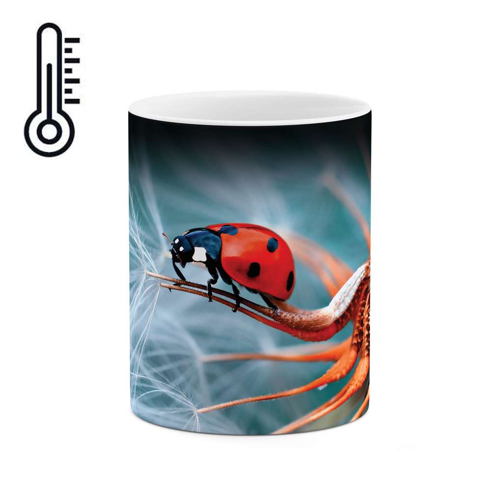 ماگ حرارتی طرح کفشدوزک مدل mgph10117