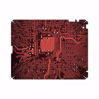 برچسب پوششی ماهوت مدل Red Printed Circuit Board مناسب برای تبلت اپل iPad 2 2011 A1396