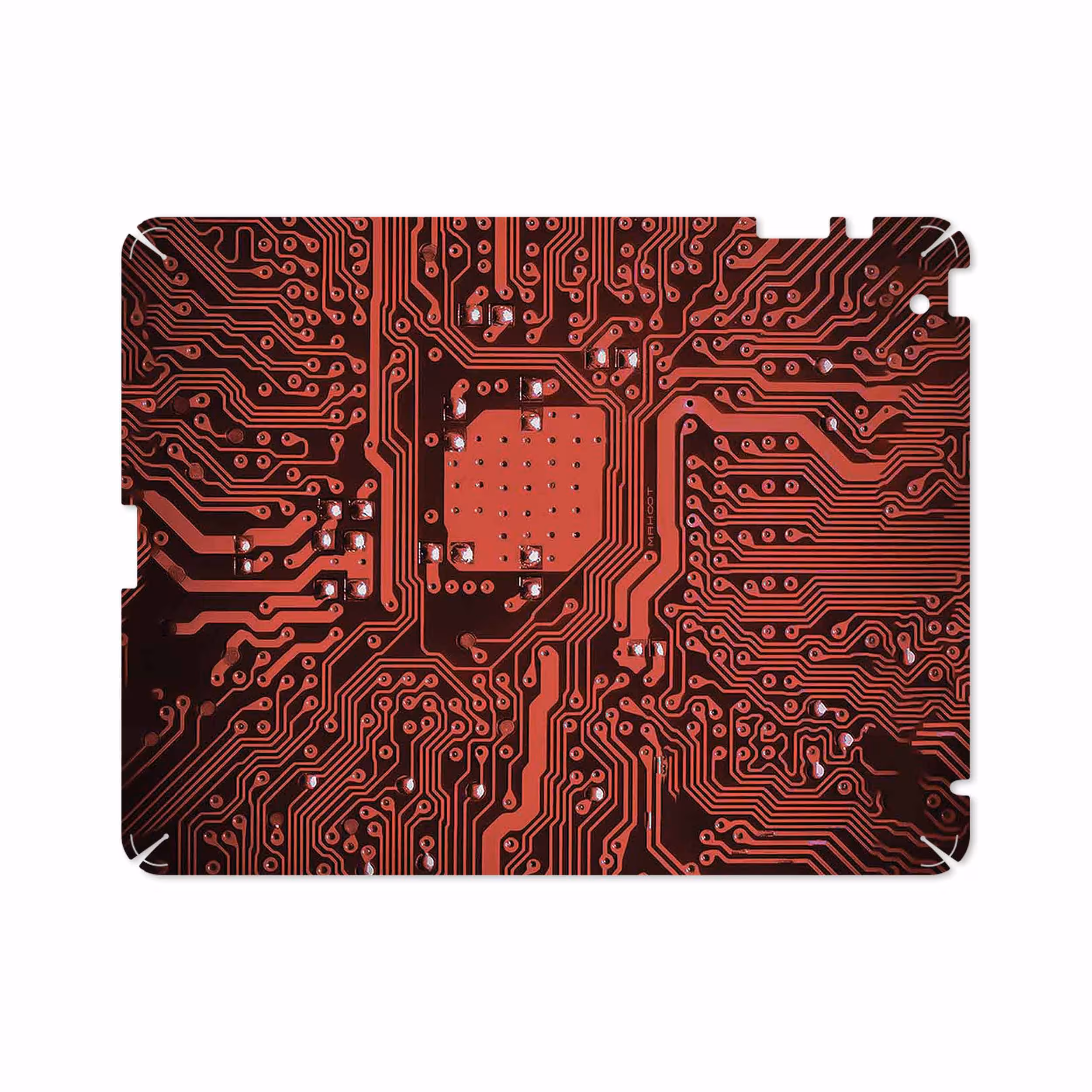 برچسب پوششی ماهوت مدل Red Printed Circuit Board مناسب برای تبلت اپل iPad 2 2011 A1396