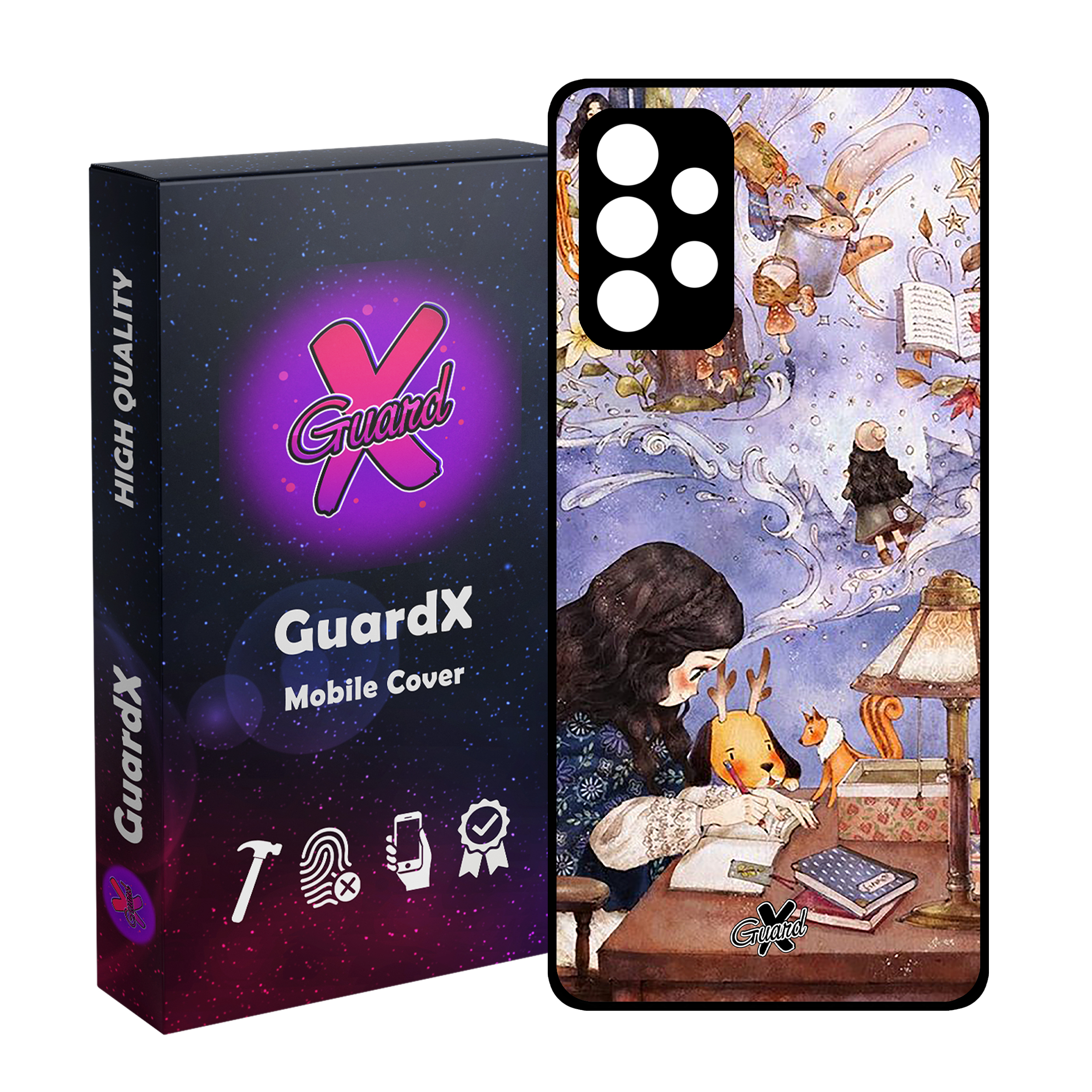 کاور گارد ایکس طرح دختر مدل Glass10293 مناسب برای گوشی موبایل سامسونگ Galaxy A72