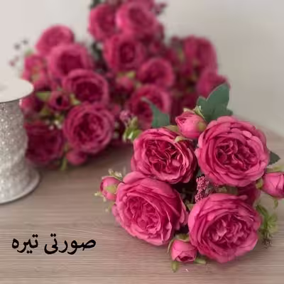 دسته گل مصنوعی مدل گل محمدی کد PA_1090