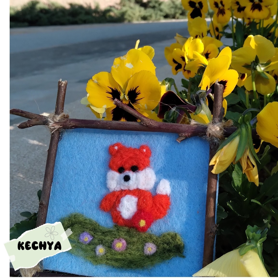 تابلو کچه روباه همراه قاب چوب