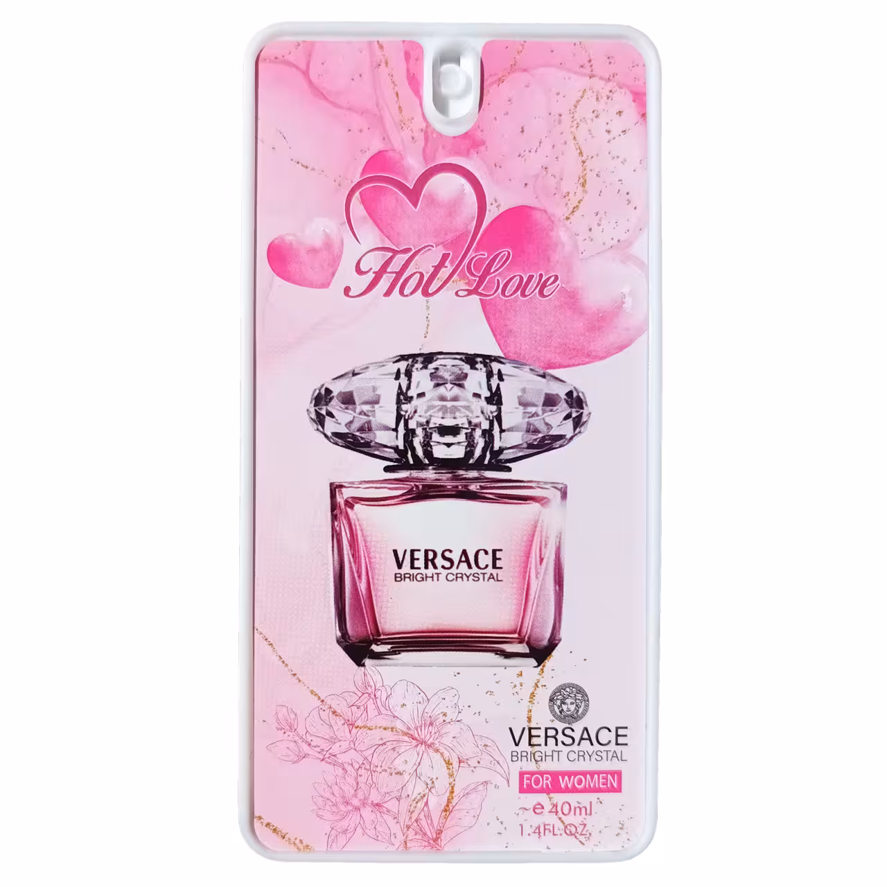 عطر جیبی زنانه هات لاو مدل ورساچه برایت کریستال حجم 40 میلی لیتر