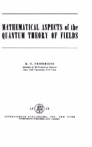 خرید و دانلود نسخه کامل کتاب Mathematical aspects of quantum field theory