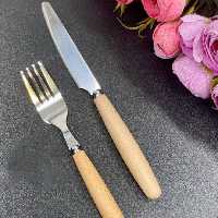 کارد و چنگال دسته چوبی