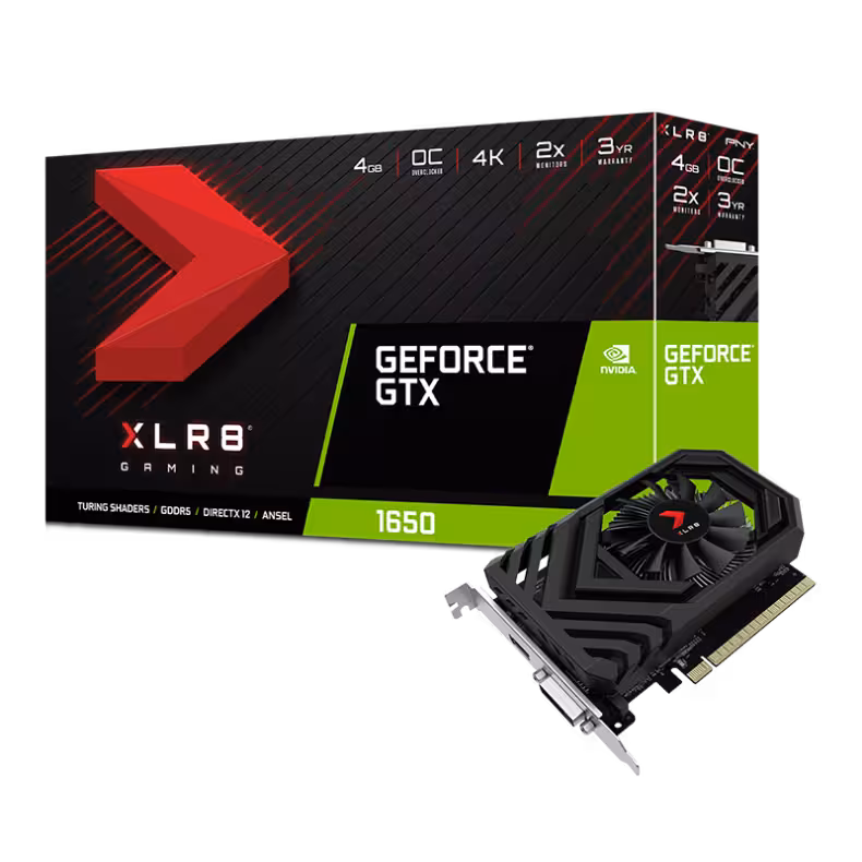 کارت گرافیک پی ان وای GeForce GTX 1650 XLR8 Gaming Overclocked