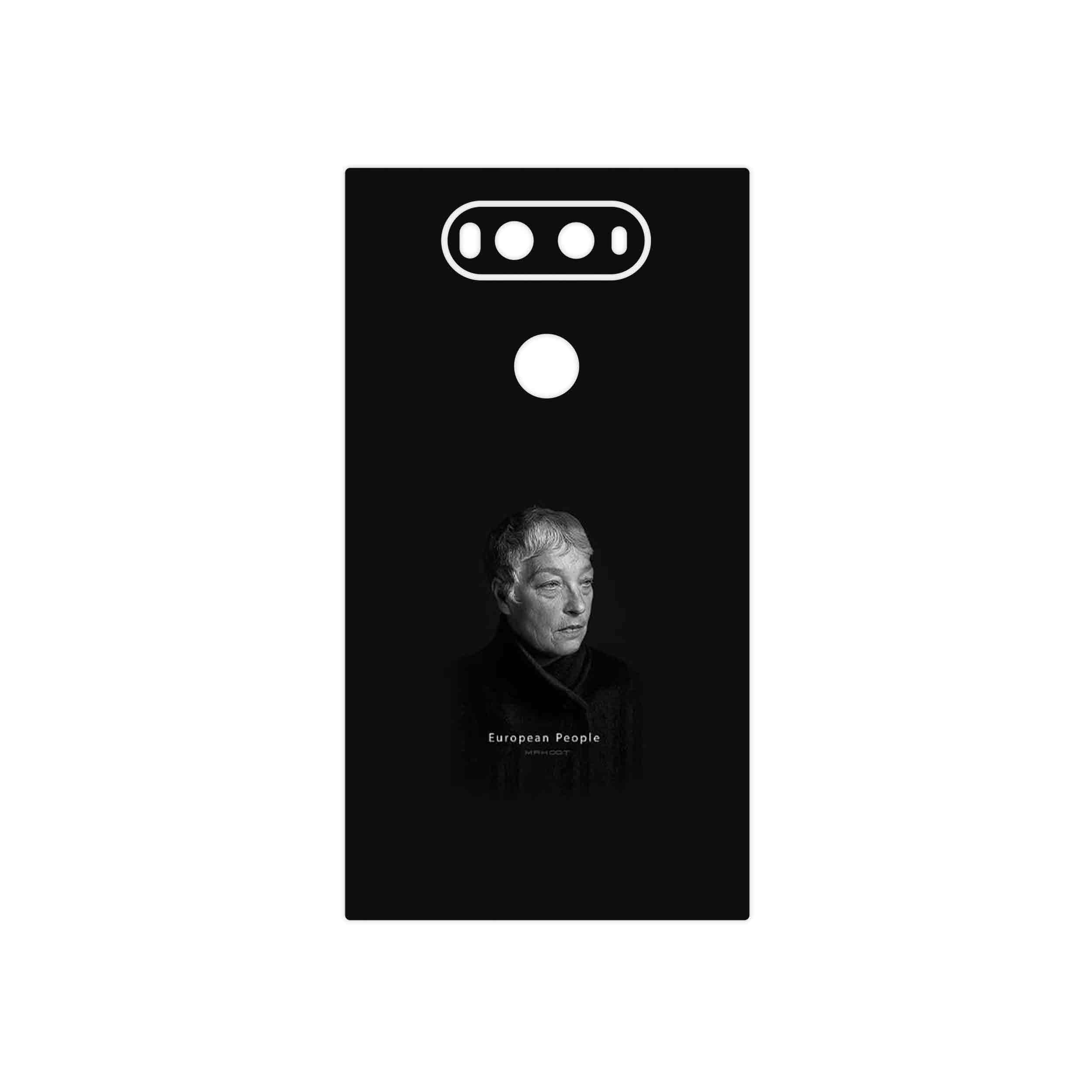 برچسب پوششی ماهوت مدل Portrait of a European Woman مناسب برای گوشی موبایل ال جی V20