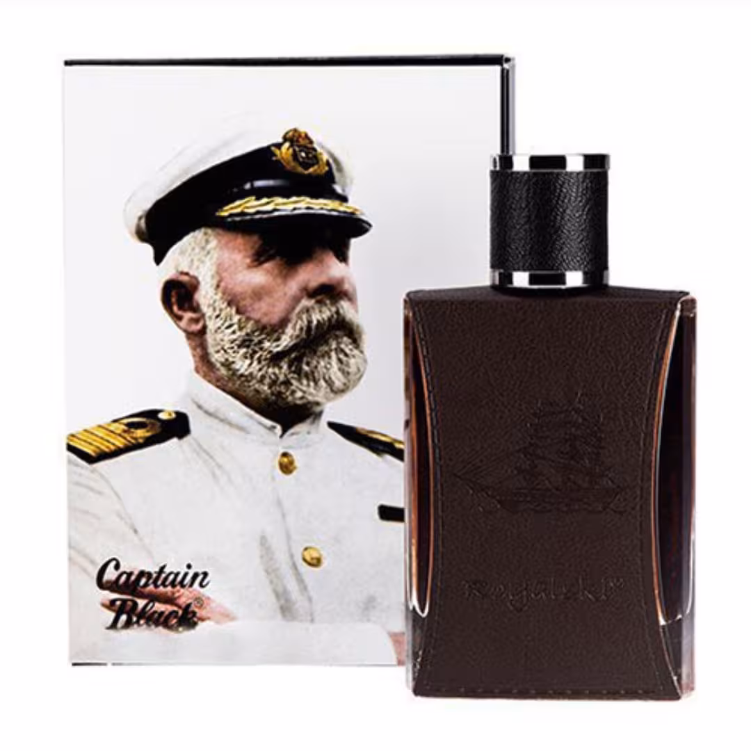 عطر  ادکلن کاپیتان بلک اصل  کاپیتان بلک فرانسه 100 میل  Royal Ski Captain Black EDT 
