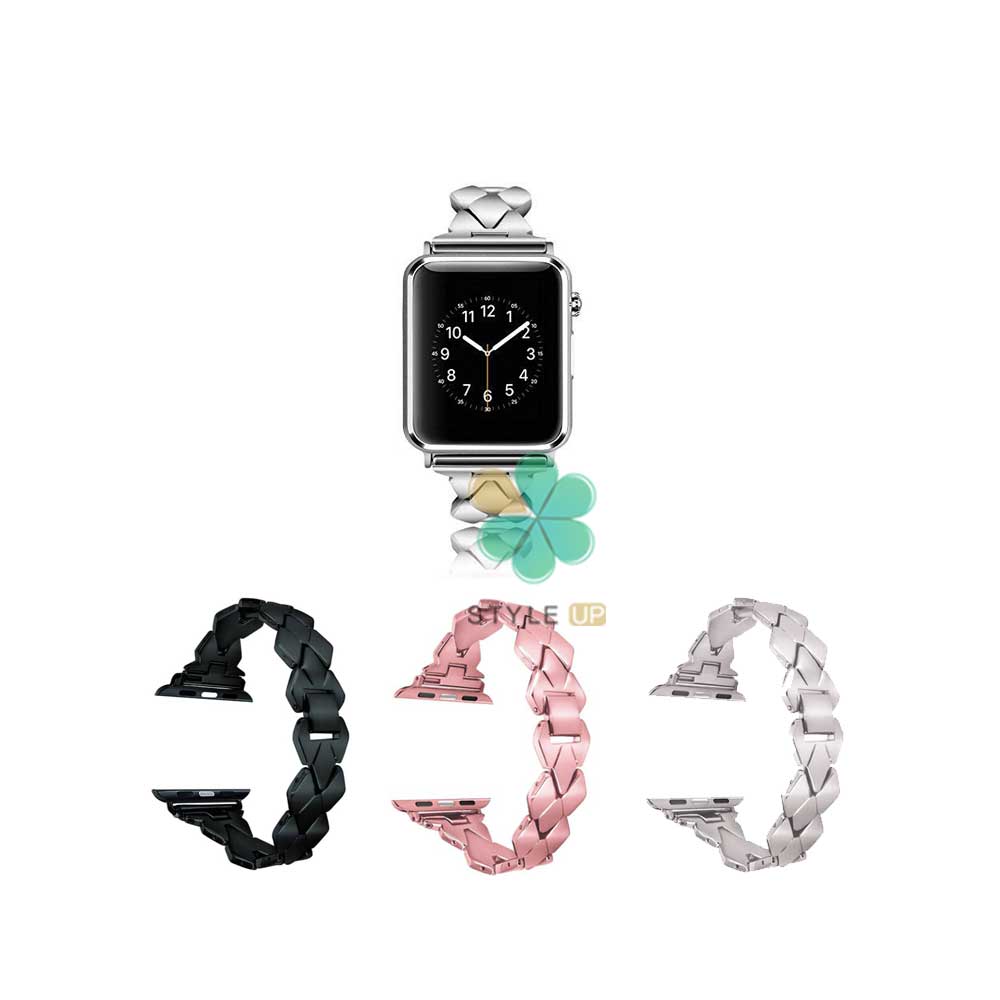 بند فلزی ساعت هوشمند اپل واچ Apple Watch 38/40mm مدل Rhombic
