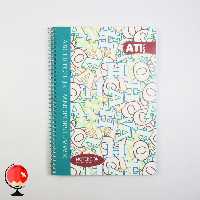 دفتر زبان 50 برگ سیمی طرح حروف آتی