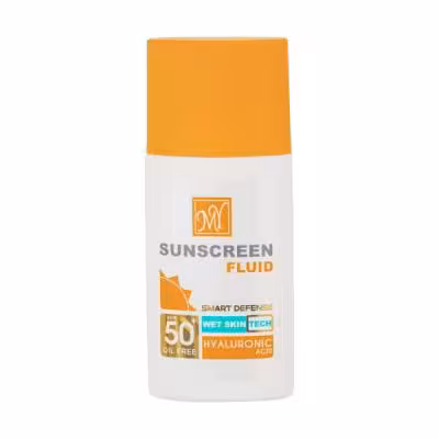 فلوئید ضد آفتاب بی‌رنگ مای SPF50 مدل Hyaluronic Acid مناسب انواع پوست، حجم 50 میلی‌لیتر