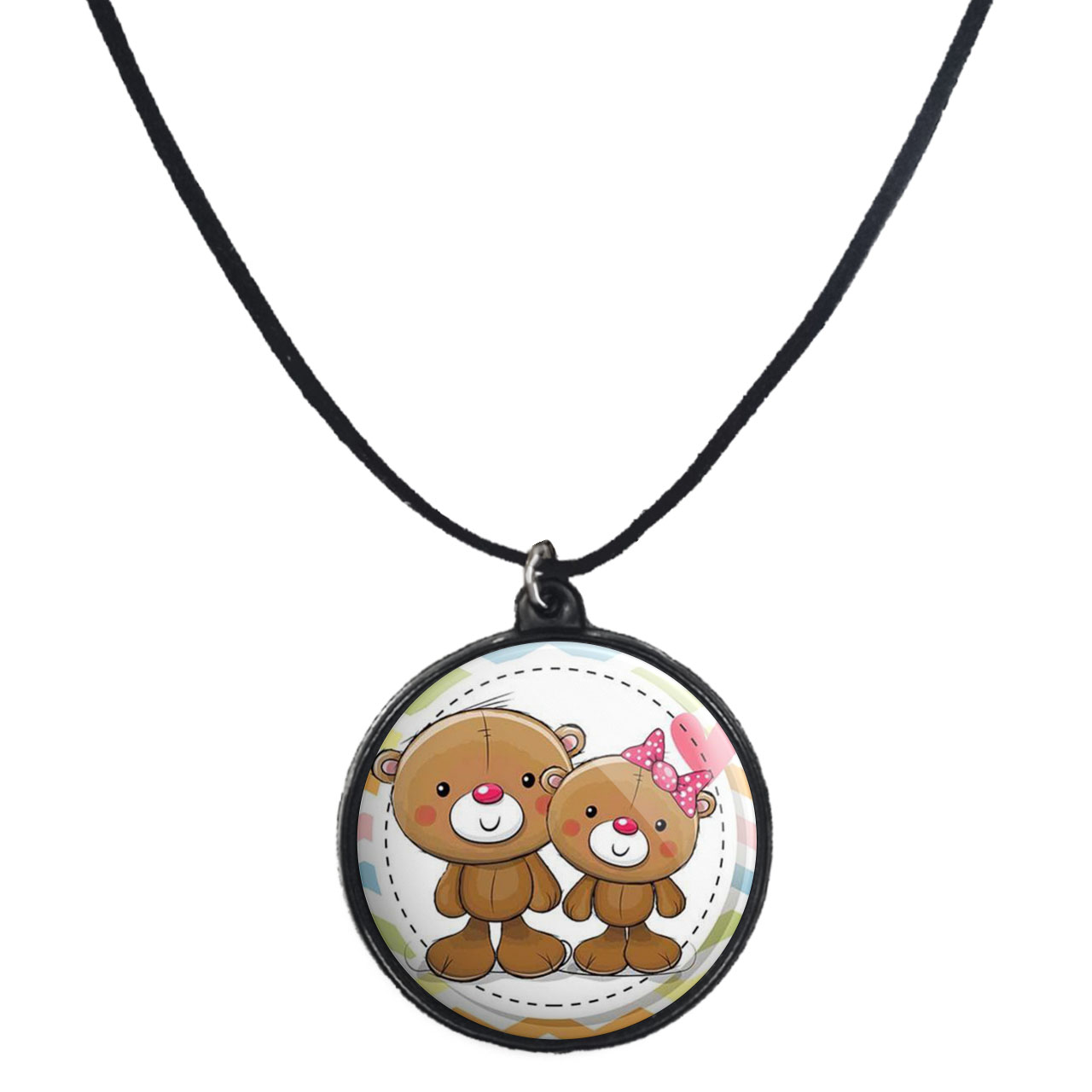 گردنبند پرمانه طرح عاشقانه کد pmb.7110 مدل دو طرفه