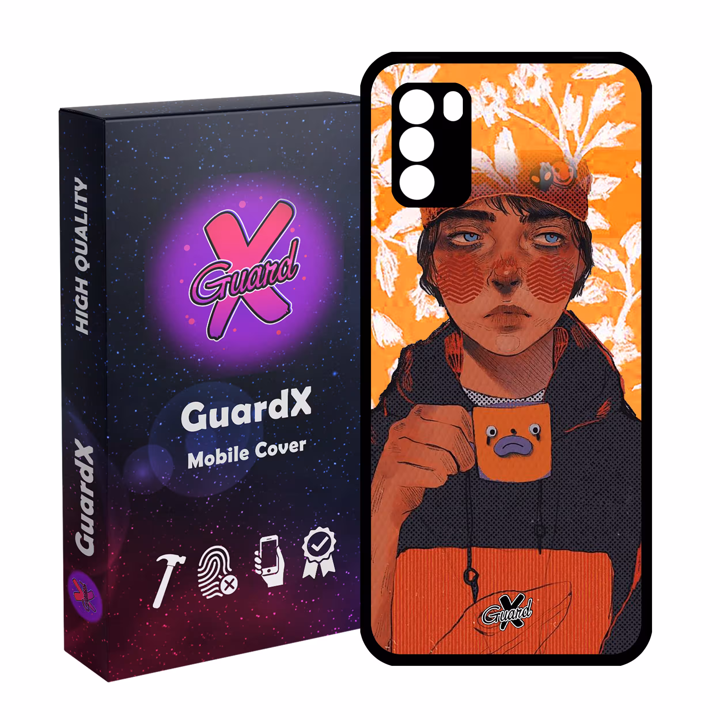 کاور گارد ایکس طرح Girl مدل Glass10319 مناسب برای گوشی موبایل شیائومی Poco M3