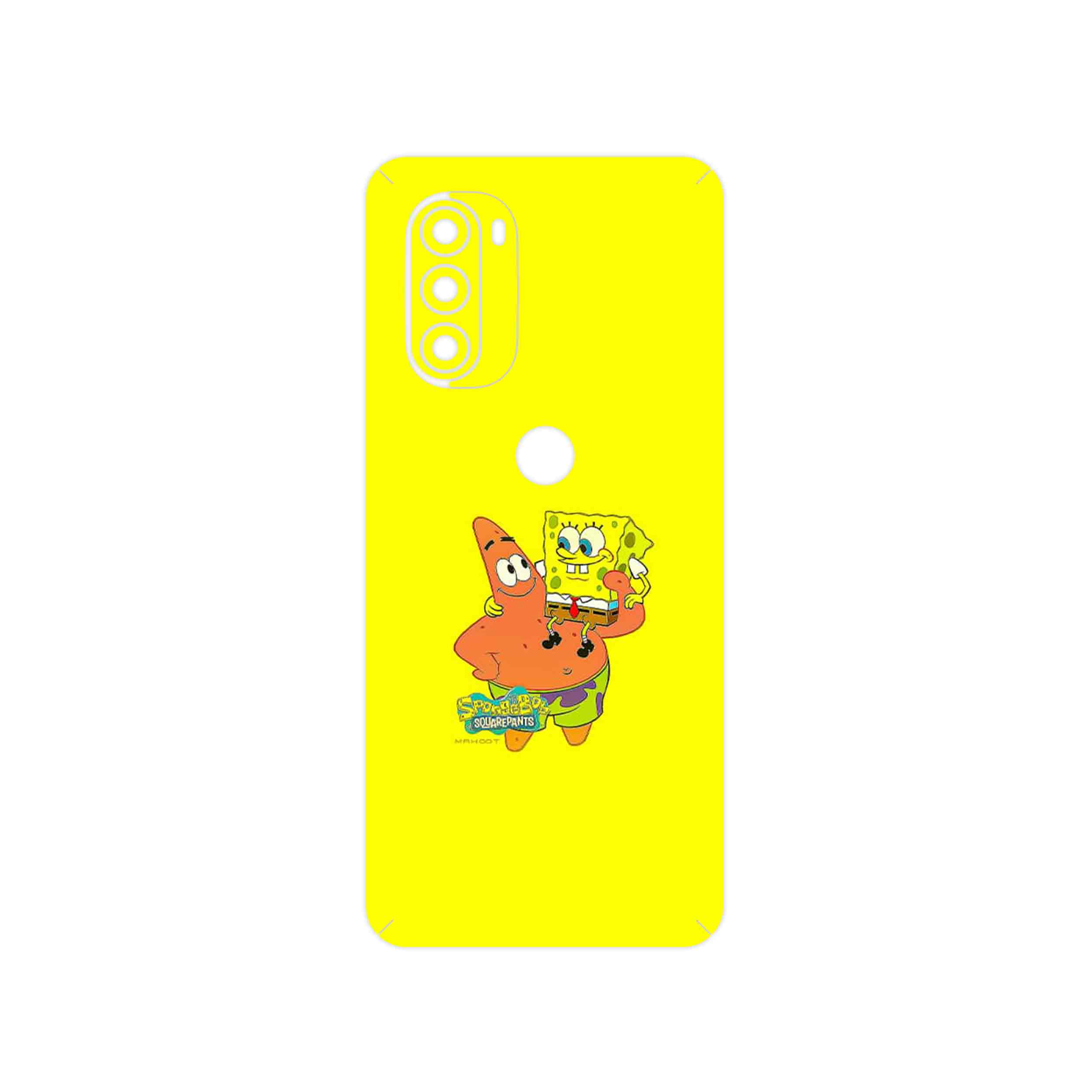برچسب پوششی ماهوت مدل SpongeBob SquarePants مناسب برای گوشی موبایل موتورولا Moto G51 5G