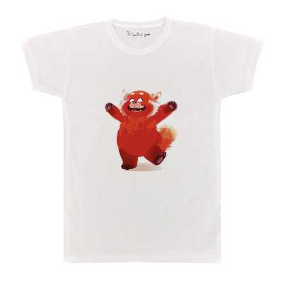 تی شرت بچگانه پرمانه طرح turning red کد pmt.1136