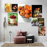 تابلو شاسی طرح میوه مدل s190 مجموعه 8 عددی