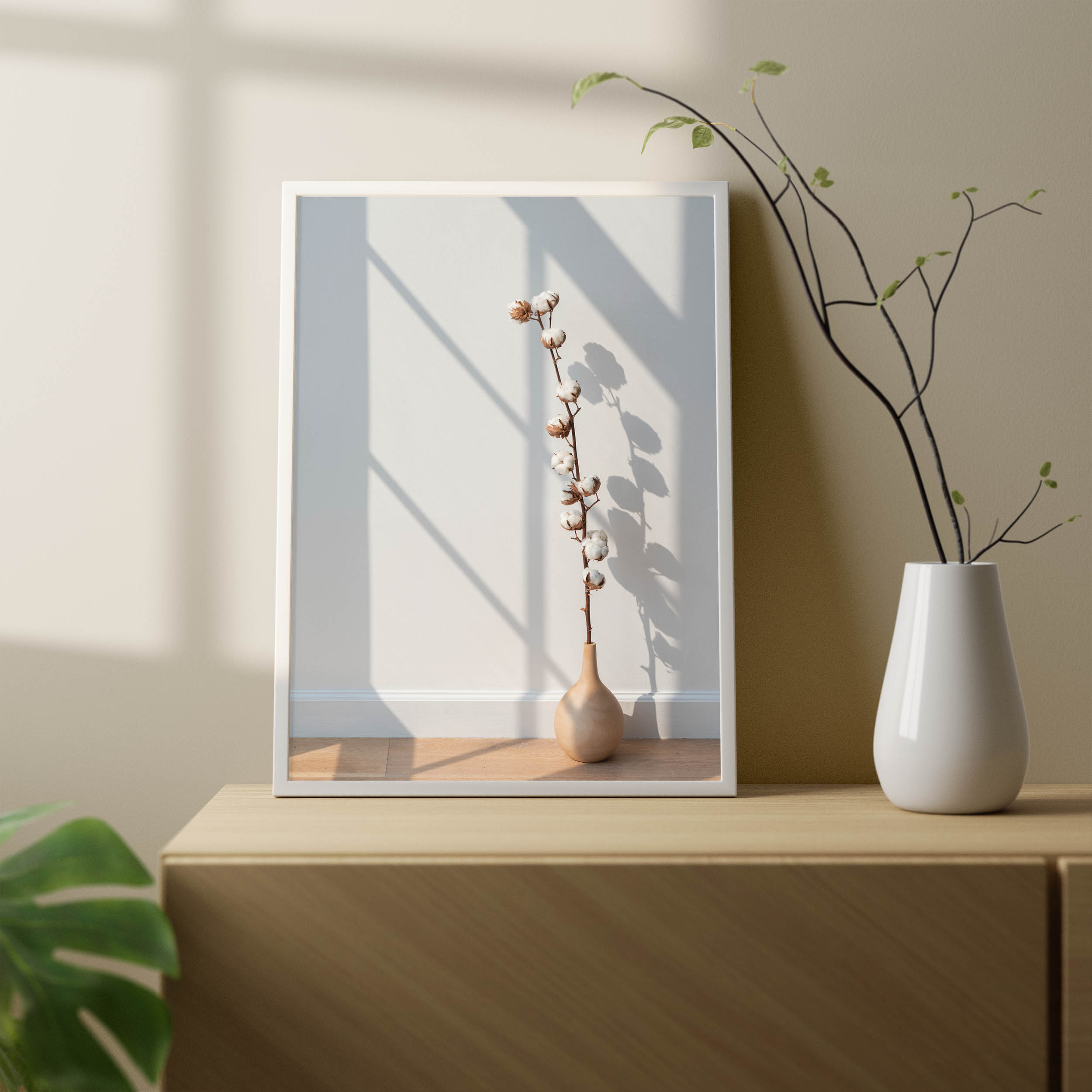 تابلو مدل گل پنبه el01