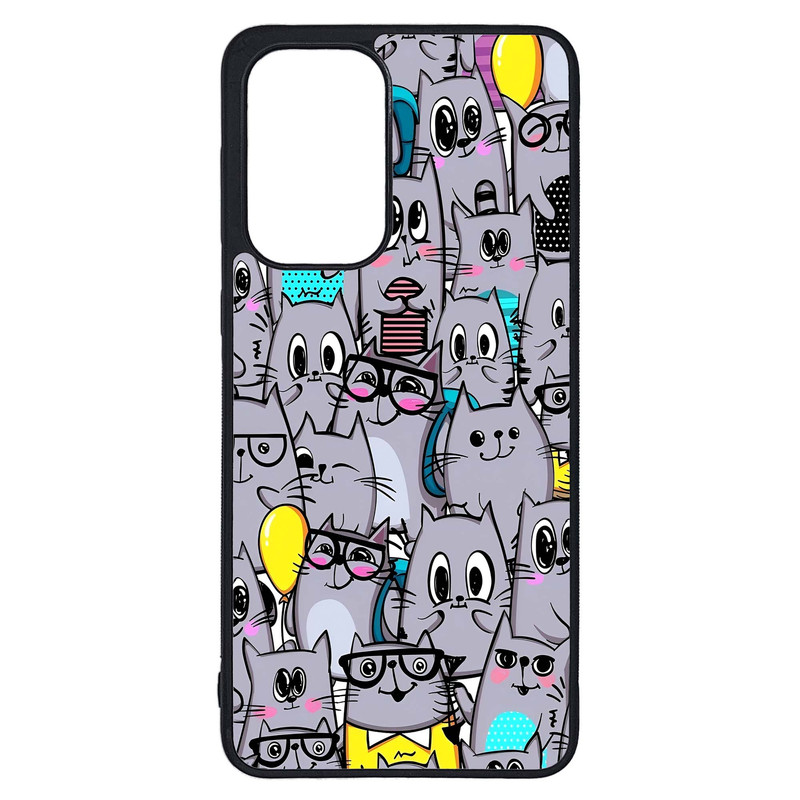 کاور طرح گربه کد G-126 مناسب برای گوشی موبایل سامسونگ Galaxy A23 / A23 5G | دیجی قاب دونی