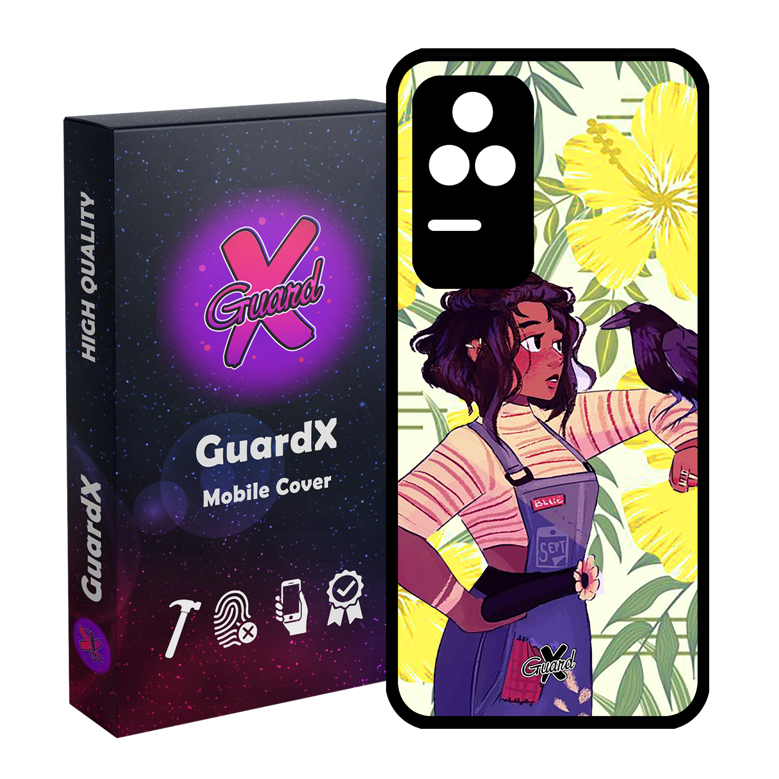 کاور گارد ایکس طرح دختر مدل Glass10337 مناسب برای گوشی موبایل شیائومی Poco F4/Redmi K40S