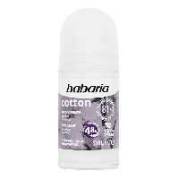 دئودورانت باباریا babaria مدل cotton  حاوی کتان پنبه با ماندگاری 48 ساعته حجم 50 میل