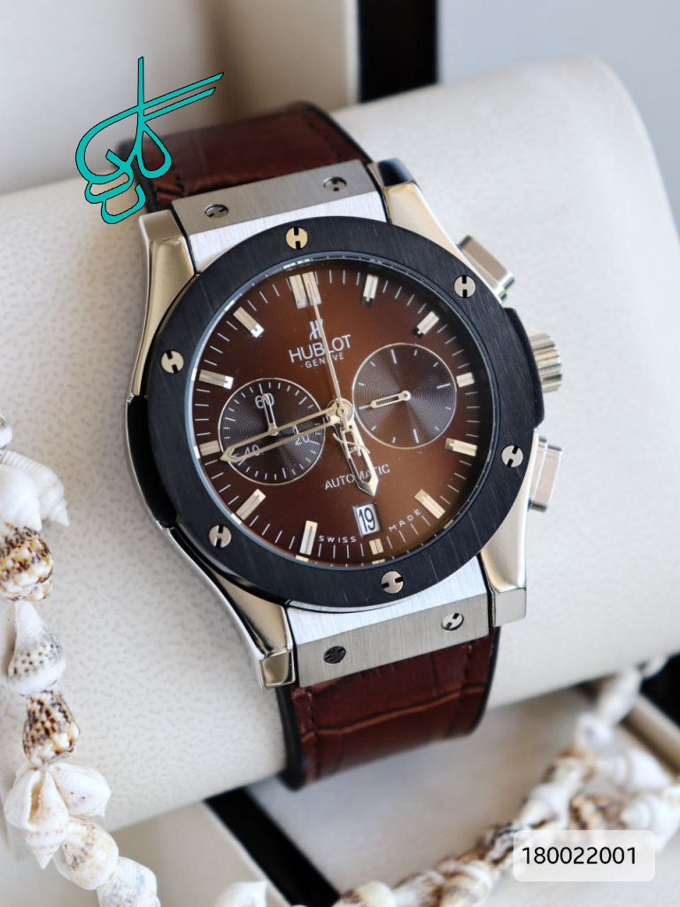 خرید ساعت مردانه هابلوت موتو ژاپن ضدآب رنگ ثابت بند چرمی کرنوگراف دارای رنگ بندی کیفیت عالی کد 1920843 - ردگل