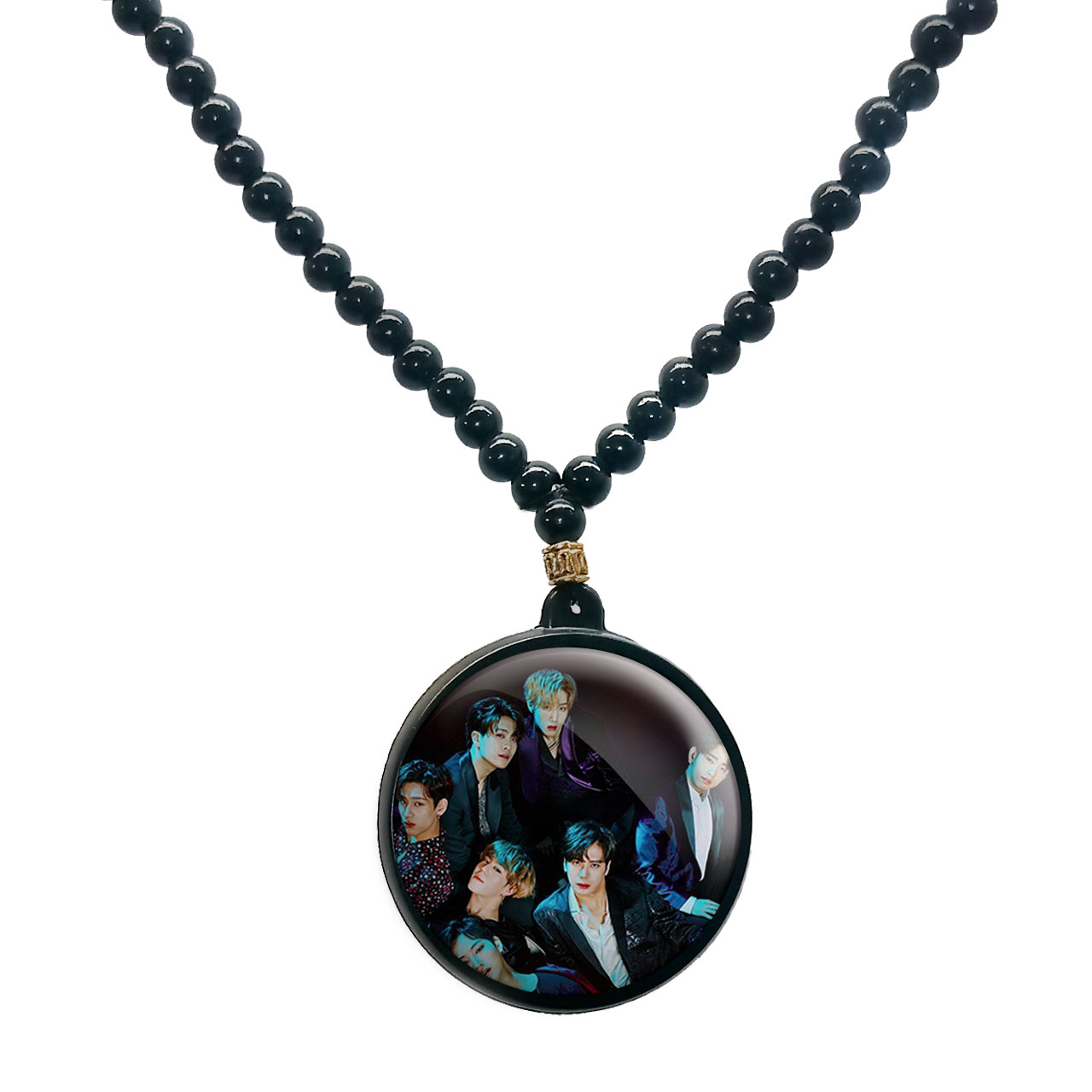 گردنبند پرمانه طرح GOT7 کد pmd.19106 مدل دو طرفه