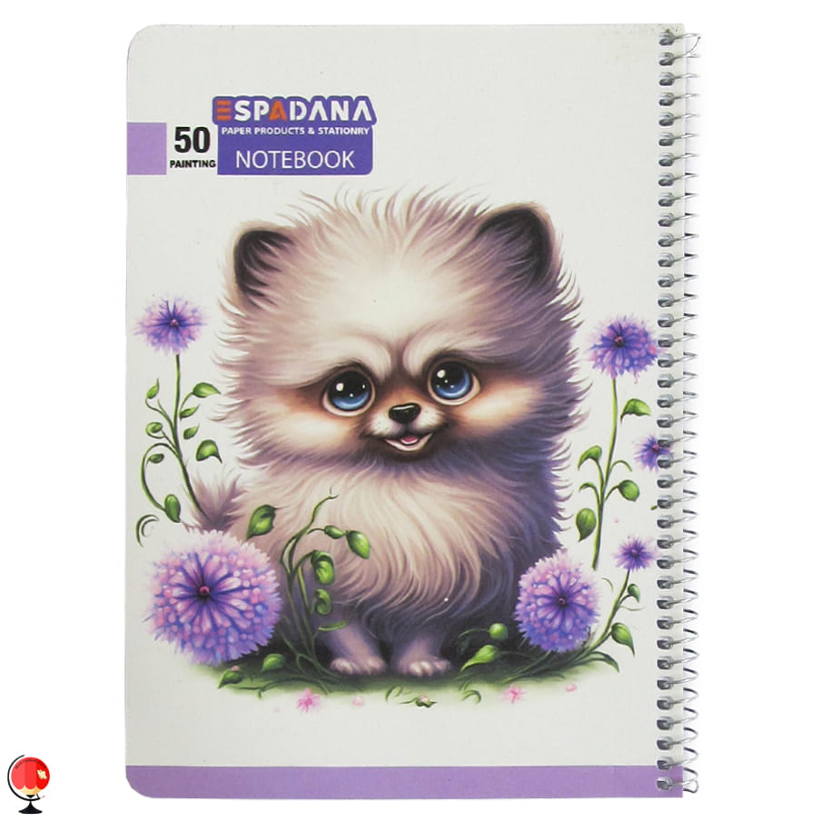 دفتر نقاشی 50 برگ سیمی طرح گربه اسپادانا