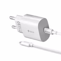 کابل USB-C و شارژر دیواری Devia Smart Series PD Quick Charger Set With Type-C Cable (EU 25W)