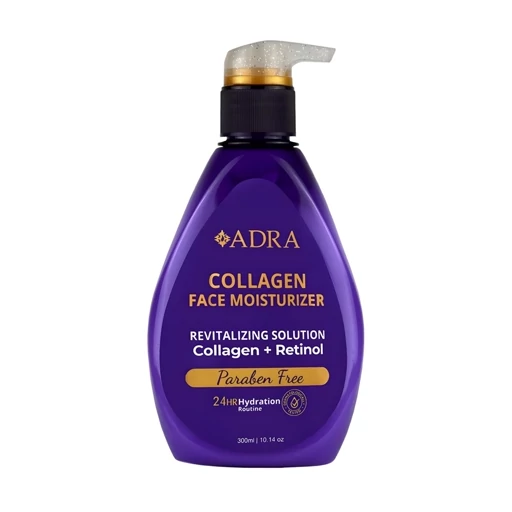 کرم آبرسان آدرا حاوی کلاژن و رتینول حجم 300 میلی لیتر
