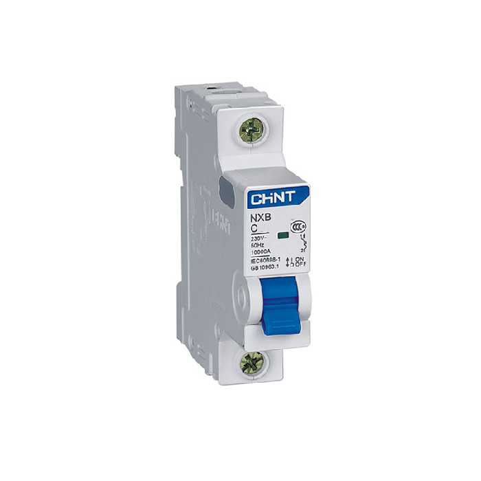 کلید مینیاتوری یک پل 50 آمپر چانت مدل NXB-C50-10K-1P